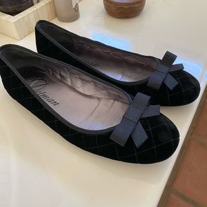 Delman Velvet Ballet Flats